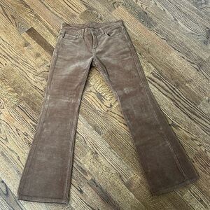 Brandy Melville brown corduroy pants low rise